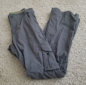 REI Cargo Gray Outdoor Hiking UPF 50+ Pants Sz 4